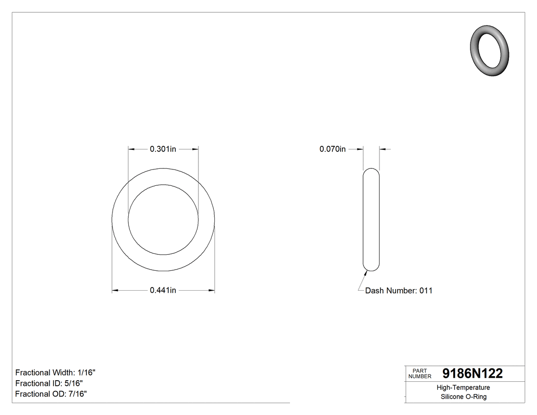 Technical drawing - 9186N122